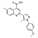 2-[1-(4-methoxyphenyl)-5-methyl-1H-pyrazol-4-yl]-6-methylquinoline-4-carboxylic acid