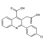 3-(carboxymethyl)-2-(4-chlorophenyl)quinoline-4-carboxylic acid