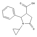 1-cyclopropyl-5-oxo-2-phenylpyrrolidine-3-carboxylic acid