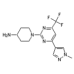 1-[4-(1-methyl-1H-pyrazol-4-yl)-6-(trifluoromethyl)pyrimidin-2-yl]piperidin-4-amine