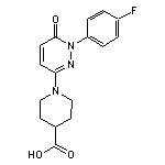 1-[1-(4-fluorophenyl)-6-oxo-1,6-dihydropyridazin-3-yl]piperidine-4-carboxylic acid