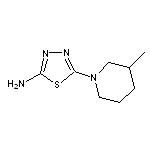 5-(3-methylpiperidin-1-yl)-1,3,4-thiadiazol-2-amine