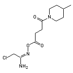 (1E)-2-chloro-N’-{[4-(4-methylpiperidin-1-yl)-4-oxobutanoyl]oxy}ethanimidamide