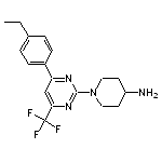 1-[4-(4-ethylphenyl)-6-(trifluoromethyl)pyrimidin-2-yl]piperidin-4-amine