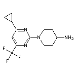 1-[4-cyclopropyl-6-(trifluoromethyl)pyrimidin-2-yl]piperidin-4-amine