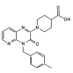 1-[4-(4-methylbenzyl)-3-oxo-3,4-dihydropyrido[2,3-b]pyrazin-2-yl]piperidine-4-carboxylic acid