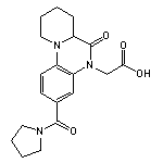 [6-oxo-3-(pyrrolidin-1-ylcarbonyl)-6,6a,7,8,9,10-hexahydro-5H-pyrido[1,2-a]quinoxalin-5-yl]acetic acid