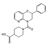 1-[(2-phenyl-2,3-dihydro-4H-pyrido[3,2-b][1,4]oxazin-4-yl)carbonyl]piperidine-4-carboxylic acid