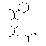 3-{[4-(piperidin-1-ylcarbonyl)piperidin-1-yl]carbonyl}aniline