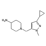 1-[(3-cyclopropyl-1-methyl-1H-pyrazol-5-yl)methyl]piperidin-4-amine