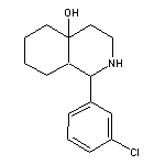 1-(3-chlorophenyl)octahydroisoquinolin-4a(2H)-ol