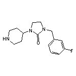 1-(3-fluorobenzyl)-3-piperidin-4-ylimidazolidin-2-one