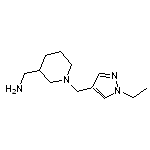 {1-[(1-ethyl-1H-pyrazol-4-yl)methyl]piperidin-3-yl}methylamine