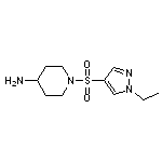 1-[(1-ethyl-1H-pyrazol-4-yl)sulfonyl]piperidin-4-amine