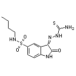 (3Z)-3-[(aminocarbonothioyl)hydrazono]-N-butyl-2-oxoindoline-5-sulfonamide