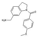 [1-(4-methoxybenzoyl)-2,3-dihydro-1H-indol-6-yl]methylamine