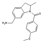 [1-(4-methoxybenzoyl)-2-methyl-2,3-dihydro-1H-indol-6-yl]methylamine