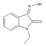 (3Z)-1-ethyl-1H-indole-2,3-dione 3-oxime