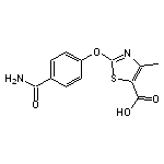 2-[4-(aminocarbonyl)phenoxy]-4-methyl-1,3-thiazole-5-carboxylic acid