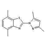 2-(3,5-dimethyl-1H-pyrazol-1-yl)-4,7-dimethyl-1,3-benzothiazole