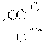 2-(6-bromo-2,4-diphenyl-3,4-dihydro-3-quinazolinyl)acetic acid