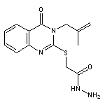 2-(3-(2-methylallyl)-4-oxo-3,4-dihydro-2-quinazolinylsulfanyl)ethanohydrazi de