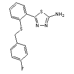 5-{2-[(4-fluorobenzyl)thio]phenyl}-1,3,4-thiadiazol-2-amine