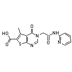 5-methyl-4-oxo-3-[2-oxo-2-(pyridin-2-ylamino)ethyl]-3,4-dihydrothieno[2,3-d]pyrimidine-6-carboxylic acid