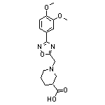 1-{[3-(3,4-dimethoxyphenyl)-1,2,4-oxadiazol-5-yl]methyl}piperidine-3-carboxylic acid