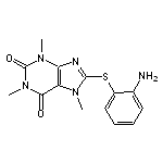 8-[(2-aminophenyl)thio]-1,3,7-trimethyl-3,7-dihydro-1H-purine-2,6-dione