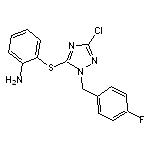 2-{[3-chloro-1-(4-fluorobenzyl)-1H-1,2,4-triazol-5-yl]thio}aniline