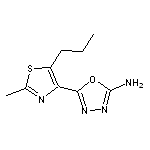 5-(2-methyl-5-propyl-1,3-thiazol-4-yl)-1,3,4-oxadiazol-2-amine