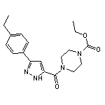 ethyl 4-{[3-(4-ethylphenyl)-1H-pyrazol-5-yl]carbonyl}piperazine-1-carboxylate