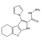 3-(1H-pyrrol-1-yl)-4,5,6,7-tetrahydro-1H-[1]benzothieno[2,3-b]pyrrole-2-carbohydrazide