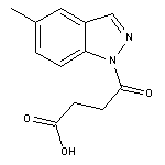 4-(5-methyl-1H-indazol-1-yl)-4-oxobutanoic acid