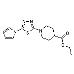 ethyl 1-[5-(1H-pyrrol-1-yl)-1,3,4-thiadiazol-2-yl]piperidine-4-carboxylate