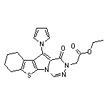 ethyl [1-oxo-11-(1H-pyrrol-1-yl)-7,8,9,10-tetrahydro[1]benzothieno[3’,2’:4,5]pyrrolo[1,2-d][1,2,4]triazin-2(1H)-yl]acetate