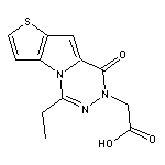 (5-ethyl-8-oxothieno[2’,3’:4,5]pyrrolo[1,2-d][1,2,4]triazin-7(8H)-yl)acetic acid