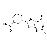 1-(7-methyl-5-oxo-5H-[1,3,4]thiadiazolo[3,2-a]pyrimidin-2-yl)piperidine-3-carboxylic acid