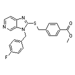 methyl 4-({[3-(4-fluorobenzyl)-3H-imidazo[4,5-c]pyridin-2-yl]thio}methyl)benzoate