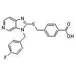 4-({[3-(4-fluorobenzyl)-3H-imidazo[4,5-c]pyridin-2-yl]thio}methyl)benzoic acid