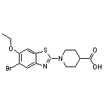 1-(5-bromo-6-ethoxy-1,3-benzothiazol-2-yl)piperidine-4-carboxylic acid