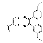 2,3-bis(3-methoxyphenyl)quinoxaline-6-carboxylic acid