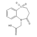 (1,1-dioxido-4-oxo-3,4-dihydro-1,5-benzothiazepin-5(2H)-yl)acetic acid