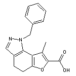 1-benzyl-8-methyl-4,5-dihydro-1H-furo[2,3-g]indazole-7-carboxylic acid