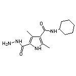 N-cyclohexyl-5-(hydrazinocarbonyl)-2,4-dimethyl-1H-pyrrole-3-carboxamide