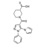 1-{[1-phenyl-5-(1H-pyrrol-1-yl)-1H-pyrazol-4-yl]carbonyl}piperidine-3-carboxylic acid