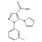 1-(3-methylphenyl)-5-(1H-pyrrol-1-yl)-1H-pyrazole-4-carboxylic acid