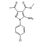 methyl 3-acetyl-5-amino-1-(4-chlorophenyl)-1H-pyrazole-4-carboxylate