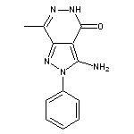 3-amino-7-methyl-2-phenyl-2,5-dihydro-4H-pyrazolo[3,4-d]pyridazin-4-one